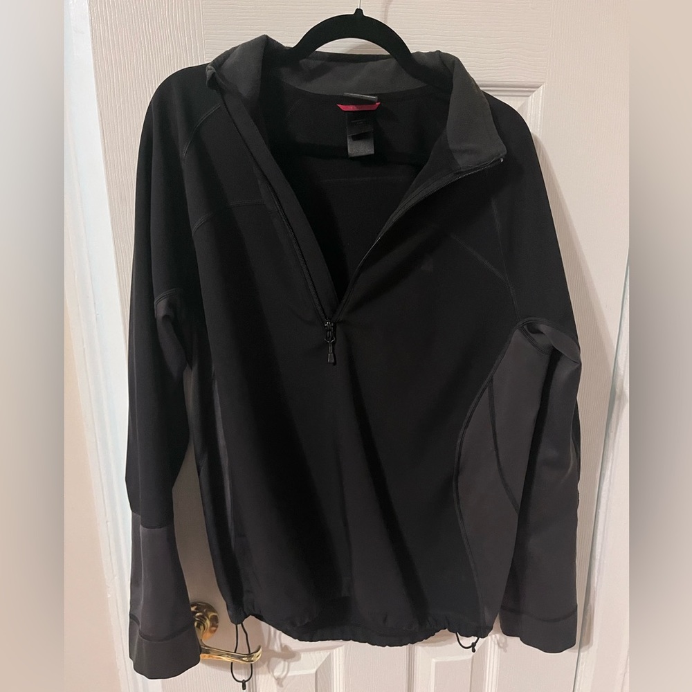 The North Face Black Half Zip Soft Shell Jacket Large - Picture 3 of 4